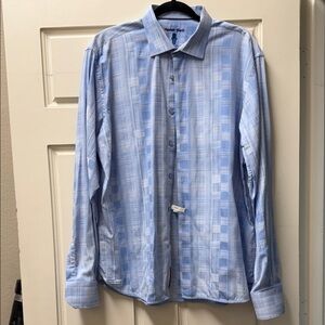 Visconti Black Light Blue Checkered Shirt